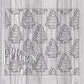 Christmas Cakes Burst Template for Straight Tumblers